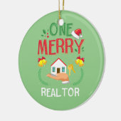 Ein Merry Realtor Real Anwesen Ugge Christmas Keramik Ornament (Links)