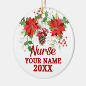 Ein Merry RN Nurse registrierter Krankenpfleger We Keramik Ornament (Links)