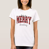 Ein Merry Secretary, Weihnachten Name White T-Shirt (Vorderseite)