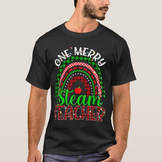 Ein Merry Steam Lehrer Weihnachts Funny Teacher Ra T-Shirt (Vorderseite)