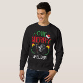 Ein Merry Welder Welding Ugly Christmas Sweater Sweatshirt (Vorne ganz)