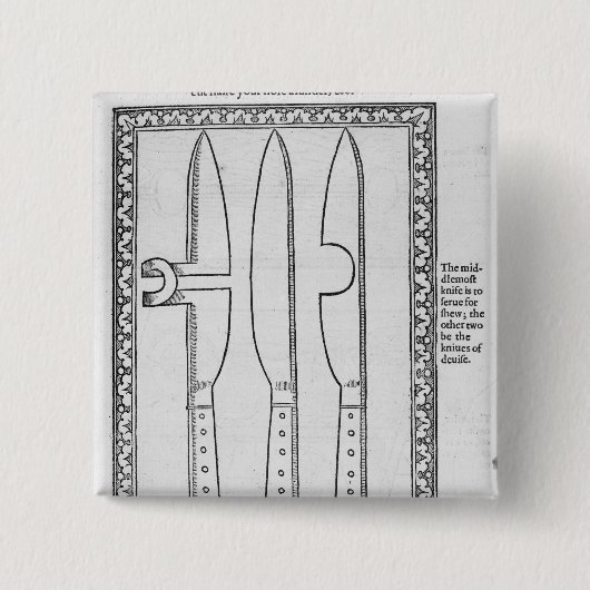 Ein Messer-Trick Button (Vorderseite)