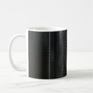 Ein Metallkreuz-Gitter in geschwungenen Schichten Kaffeetasse