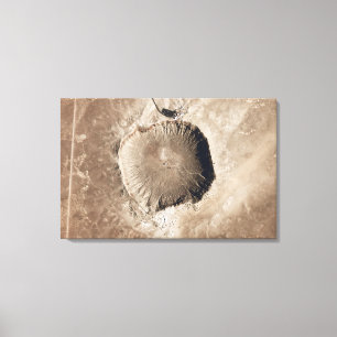 Ein Meteoritauswirkungskrater Leinwanddruck