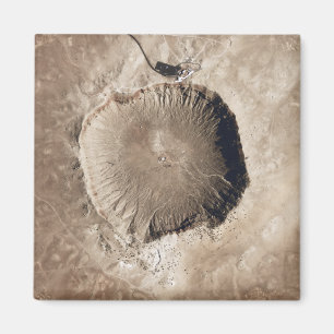 Ein Meteoritauswirkungskrater Magnet