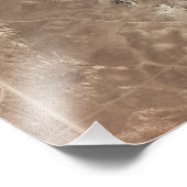Ein meteoriter Aufprallkrater Fotodruck (Ecke)