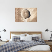 Ein meteoriter Aufprallkrater Leinwanddruck (Insitu (Schlafzimmer))