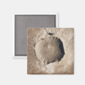 Ein meteoriter Aufprallkrater Magnet (Vorderseite/Rückseite)