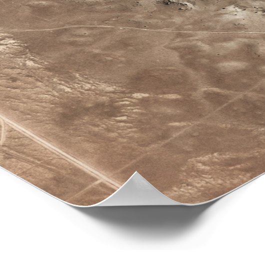 Ein meteoriter Aufprallkrater Poster (Ecke)