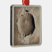 Ein meteoriter Aufprallkrater Silbernes Ornament (Rechts)