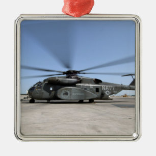 Ein MH-53E Seedrachehubschrauber Silbernes Ornament