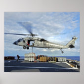 Ein MH-60er Seahawk bereitet sich darauf vor, Muni Poster (Vorne)