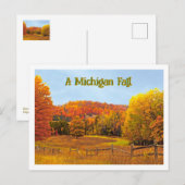 Ein Michigan Fall Postkarte (Vorne/Hinten)