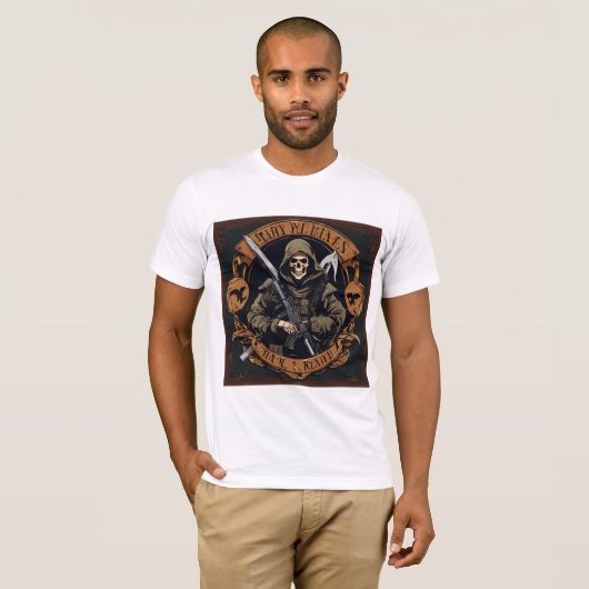 Ein militärisches Abzeichen T-Shirt (Vorne ganz)
