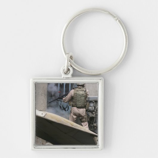 Ein Militärpolizist nutzt eine Runde, die durchbro Schlüsselanhänger (Vorne)