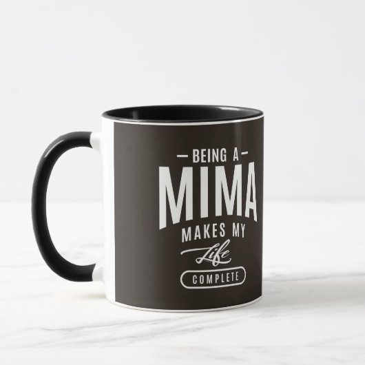 Ein Mima sein Tasse (Links)