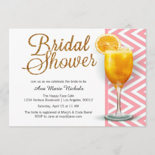 Ein Mimosa Brautparty Brunch Einladung