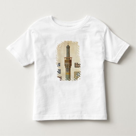 Ein Minarett und Keramik-Details von der Moschee Kleinkind T-shirt (Vorderseite)