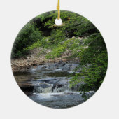 Ein Miniaturwasserfall Keramik Ornament (Hinten)