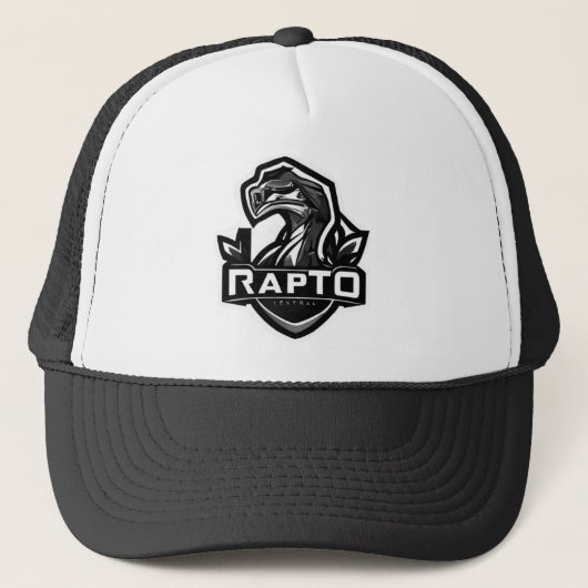 Ein minimales Logo für die Software Rapto Truckerkappe (Vorderseite)