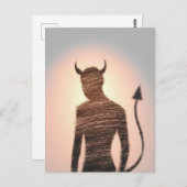 Ein minimalistischer, rosa lila Hintergrund Postkarte (Vorne/Hinten)