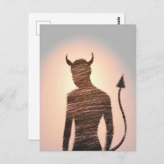 Ein minimalistischer, rosa lila Hintergrund Postkarte (Vorne/Hinten)