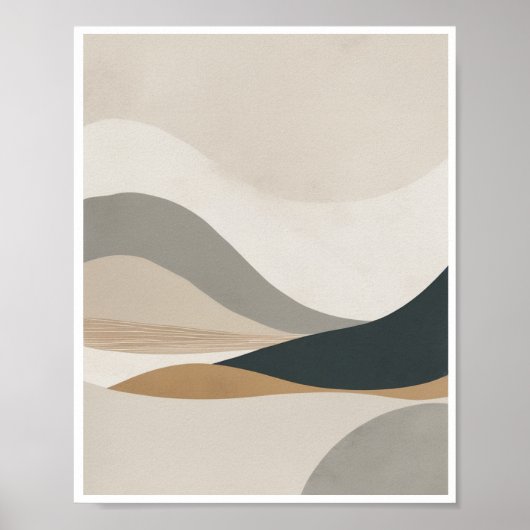 ein minimalistisches Design für abstrakte Kunst Poster (Vorne)