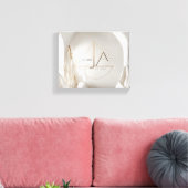 ein minimalistisches und designbewusstes Logo über Leinwanddruck (Insitu (Wohnzimmer))