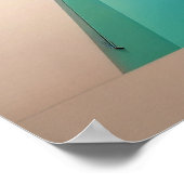 Ein minimalistisches Wasserbecken Poster (Ecke)