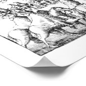 Ein Minister, der das Protestation übernimmt Poster (Ecke)