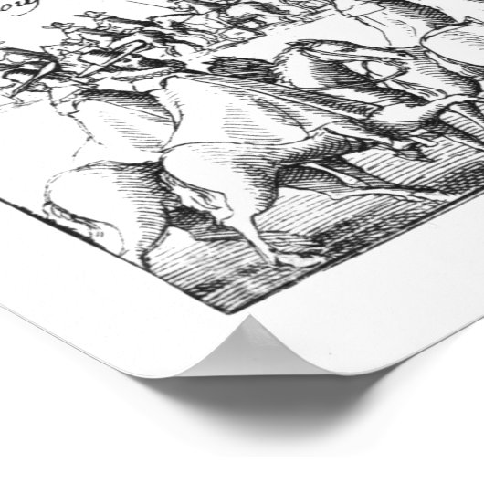 Ein Minister, der das Protestation übernimmt Poster (Ecke)