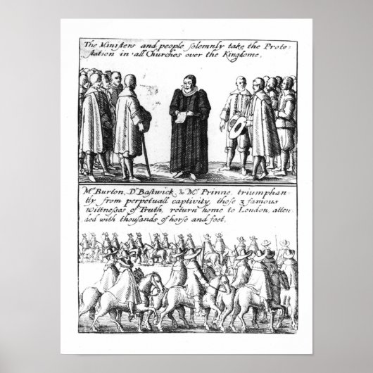 Ein Minister, der das Protestation übernimmt Poster (Vorne)