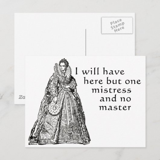 Ein Minister hier Postkarte (Vorne/Hinten)