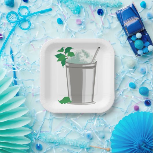 EIN MINT-JULEP-PAPIERPLATZ PAPPTELLER (Party)
