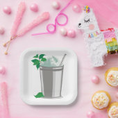 EIN MINT-JULEP-PAPIERPLATZ PAPPTELLER (Party)
