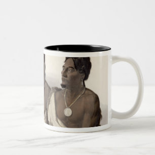 Ein Missouri-Inder, ein Oto indisch und der Leiter Zweifarbige Tasse