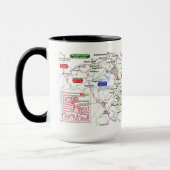 Ein Mistook Landkreis Wanderkarte Tasse (Links)