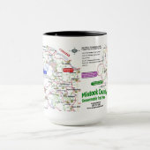 Ein Mistook Landkreis Wanderkarte Tasse (Zentrum)