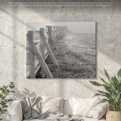 Ein misty-gelbsteinter Weg Leinwanddruck