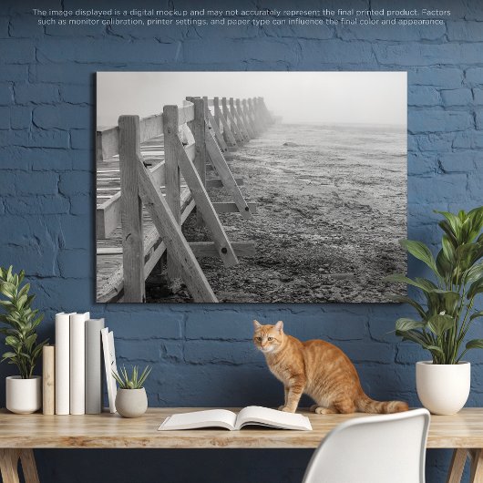 Ein misty-gelbsteinter Weg Leinwanddruck