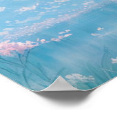 Ein Misty Morning am See Poster (Ecke)