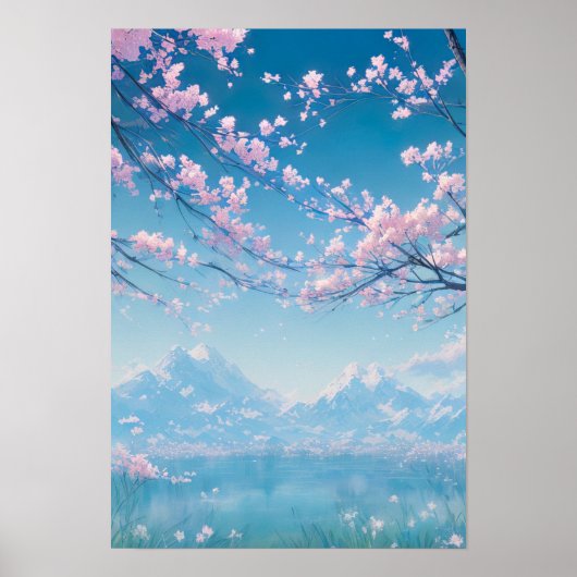 Ein Misty Morning am See Poster (Vorne)