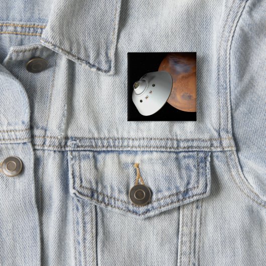 Ein mit Aeroshell angereichertes Raumfahrzeug nähe Button (Beispiel)