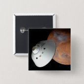 Ein mit Aeroshell angereichertes Raumfahrzeug nähe Button (Vorne & Hinten)