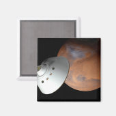 Ein mit Aeroshell angereichertes Raumfahrzeug nähe Magnet (Vorderseite/Rückseite)