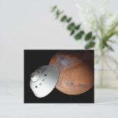 Ein mit Aeroshell angereichertes Raumfahrzeug nähe Postkarte (Stehend Vorderseite)