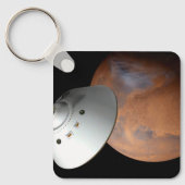 Ein mit Aeroshell angereichertes Raumfahrzeug nähe Schlüsselanhänger (Vorderseite)