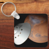 Ein mit Aeroshell angereichertes Raumfahrzeug nähe Schlüsselanhänger (Vorderseite)