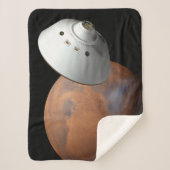 Ein mit Aeroshell angereichertes Raumfahrzeug nähe Sherpadecke (Vorderseite)