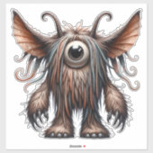 Ein Mit Augen, durchsichtiger Aufkleber für Monste (Blatt)